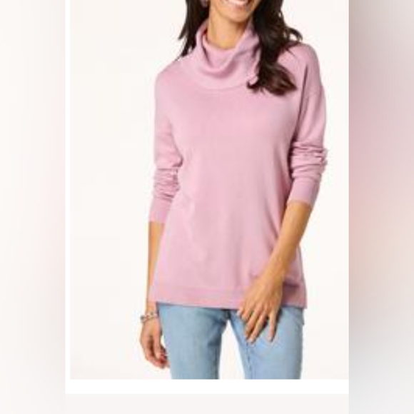 Cato Sweaters - Women's Dawn Pink Turtleneck Sweater